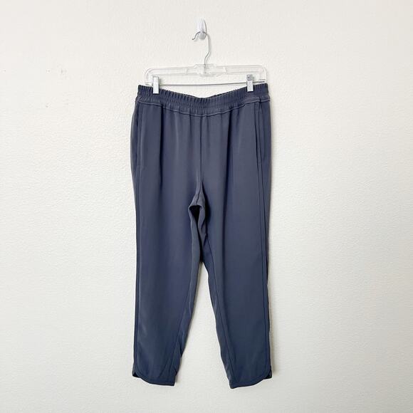 [J. Crew] Gray Pull-On Elastic Waistband Tulip Hem Reese Trousers Pants NWT 10 - Picture 2 of 11